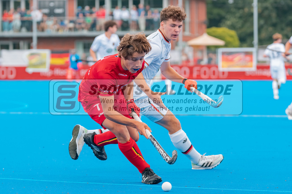 HK_20230716_102810 | Euro Hockey MU18 Boys Finale Belgium vs Germany Championship Girls &amp; Boys am 16.7.2023 CHTC , Krefeld ,