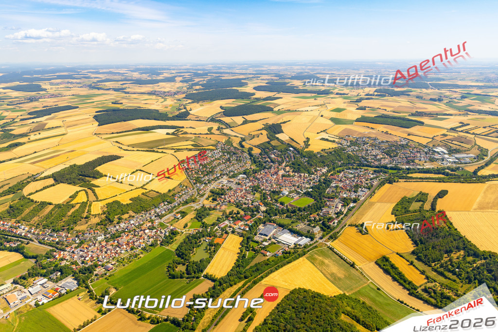 Das Luftbild zeigt :  Arnstein - Die Luftaufnahme wurde 2023 vom UL-Flugzeug aus erstellt ( keine Drohne ) - Hochauflösende Luftaufnahme - Für grossformatige Ausdrucke geeignet. Die Geschenkidee !Mit Lizenz und Bildrechte bestellbar