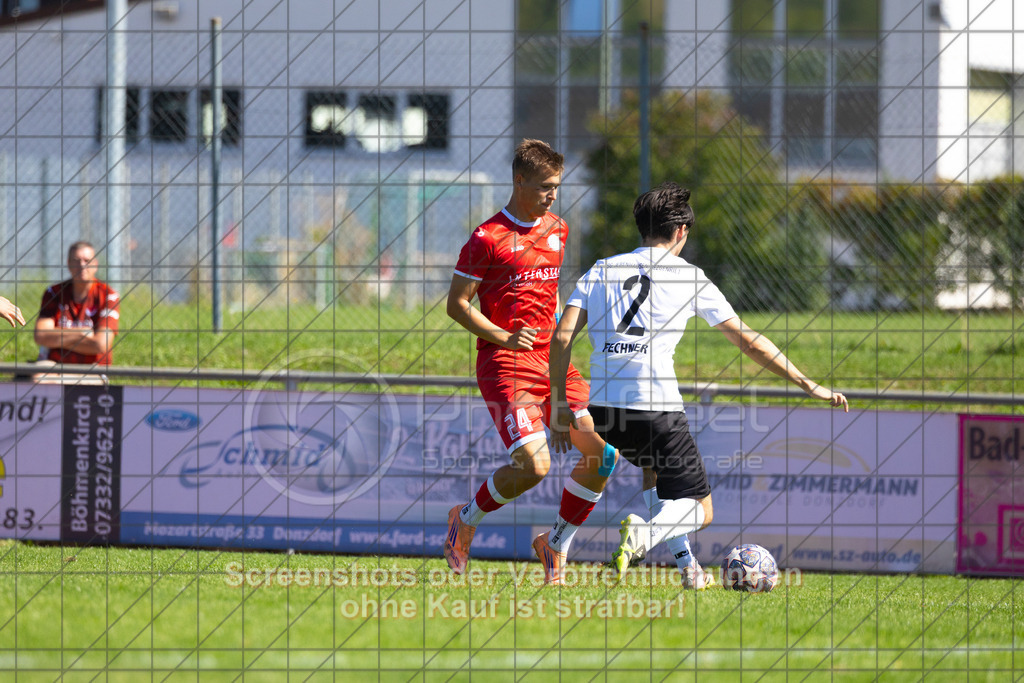 20260906_132834_0132_(c)_by_PhotoPeet | #,1.FC Donzdorf II (rot) vs. SGM Jebenhausen-Bezgenriet (weiß), Fußball, Kreisliga A3 - Bezirk Neckar/Fils, 02. Spieltag, Saison 2026/2027, Rasenplatz Lautertal Stadion, Süßener Straße 16, 73072 Donzdorf, 06.09.2026 - 13:00 Uhr,Foto: PhotoPeet / Sport- &amp; Eventfotografie / Peter Harich