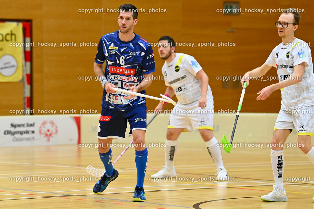 VSV Unihockey vs. IC Graz 17.12.2022 | #6 Timo Schmid, #10 Philipp Werhounig