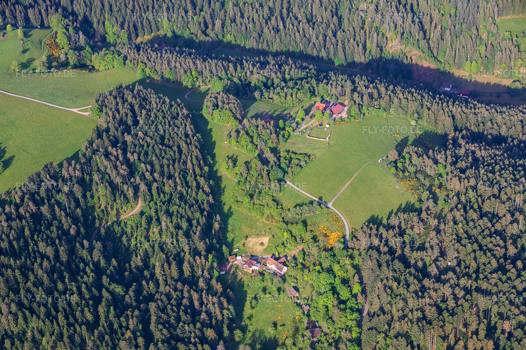 Luftbild: Schwarzwaldhöfe im Ortsteil Kienbächle in Schiltach im Bundesland Baden-Württemberg in Deutschland. – Foto: IMG_156478.jpg vom 17.05.2026 durch Werner Riehm/FLY-FOTO.de – Auflösung des Originals: 6000 x 4000 px