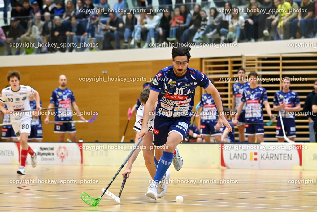 VSV Unihockey vs. KAC Floorball | #30 Christoph Steiner VSV Unihockey, VSV Unihockey vs. KAC Floorball, VSV Unihockey vs. KAC Floorball am 28.03.2026 in Villach (Ballspielhalle St. Martin), Austria, (Photo by Bernd Stefan)
