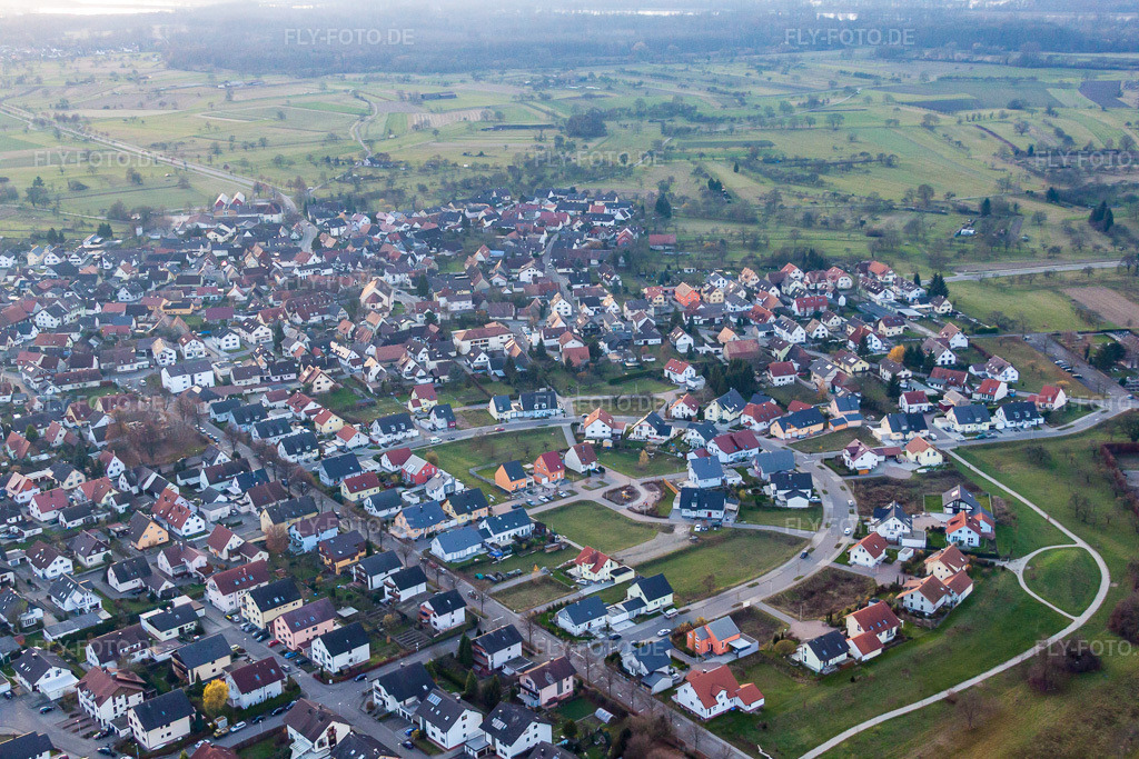 Luftbild: Adelheidstr im Ortsteil Ottersdorf in Rastatt im Bundesland Baden-Württemberg in Deutschland. Foto: IMG_22912.jpg vom 21.11.2009 durch Werner Riehm/FLY-FOTO.de