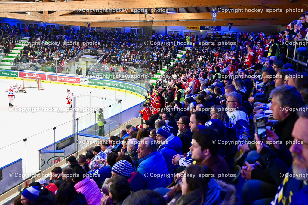 EC IDM Wärmepumpen VSV vs. EC KAC 7.3.2023 | Eishalle Villach, Publikum Villacher Stadthalle, Ausverkaufte Villacher Eishalle