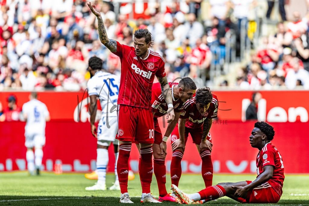 Fortuna Düsseldorf vs. Karlsruher SC | Düsseldorf, 30.04.2023: 2. Bundesliga, 30. Spieltag, Fortuna Düsseldorf gegen Karlsruher SC in der Merkur Arena in Düsseldorf. Foto: sportfotografie.ms | Markus Paletta - Realisiert mit Pictrs.com