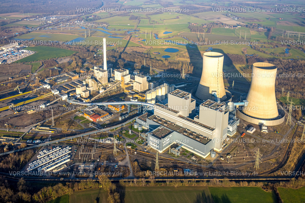 Hamm241200516 | Luftbild, RWE Kraftwerk Westfalen, Uentrop, Hamm, Ruhrgebiet, Nordrhein-Westfalen, Deutschland
