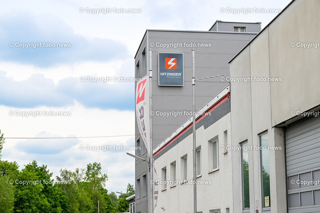 Hitzinger - Maschinen- und Anlagenbau_ Linz Wegscheid_ 05.06.2023-4 | 05.06.2023, Wegscheid Linz, AUT, Hitzinger - Maschinen- und Anlagenbau, im Bild Hitzinger - Maschinen- und Anlagenbau, Gebaeude, Logo, Schild, Schriftzug