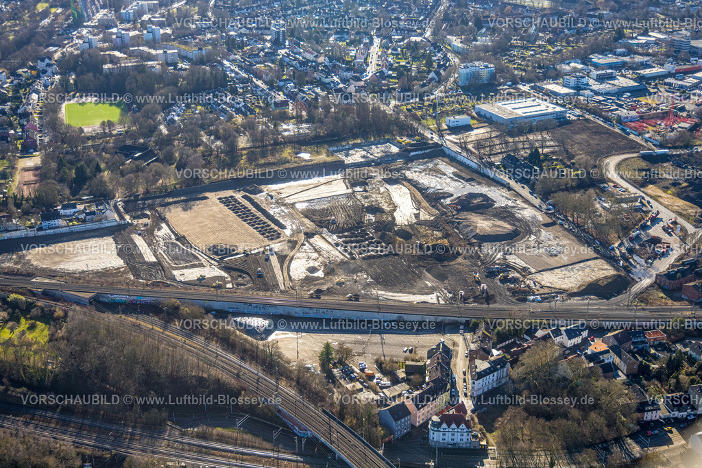 Dortmund260200217 | Luftbild, Baustelle und Neubau für Prologis Park Dortmund DC4, Brachfläche der ehemaligen Zeche Dorstfeld Schacht 1/4 an der Karl-Funke-Straße, Dorstfeld, Dortmund, Ruhrgebiet, Nordrhein-Westfalen, Deutschland