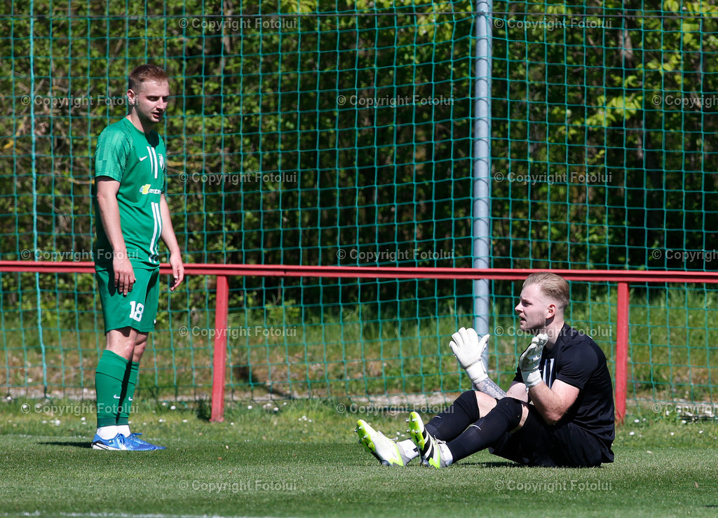 A_LUI_190425_06 | SPORT FUSSBALL LL.OST ASKOE OEDT 1B-SC HOERSCHING 19.4.2025 IM BILD: MARKUS HABLE UND TORHUETER MANUEL ORTNER  (BEIDE HOERSCHING) FOTO:FOTOLUI