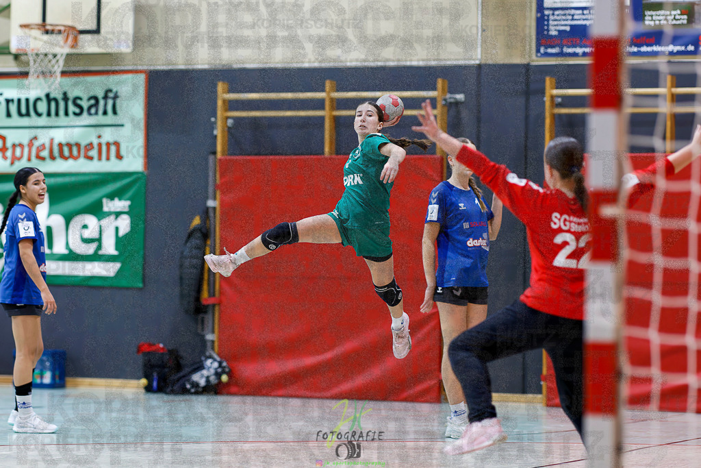 Jugenbundesliga wJB; HSG Kleenheim/Langgöns - SG Kappelwindeck/Steinbach | Jugenbundesliga wJB; HSG Kleenheim/Langgöns - SG Kappelwindeck/Steinbach am 23.11.2025 in Oberkleen (Weidig-Halle)Photo © 2025 - Jörg Heinrich - Realisiert mit Pictrs.com