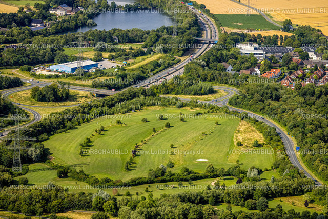 Witten230701632 | Luftbild, Wiese an der Autobahn A43 Anschlussstelle Witten-Heven, Blue Beach Freizeithalle, Heven, Witten, Ruhrgebiet, Nordrhein-Westfalen, Deutschland