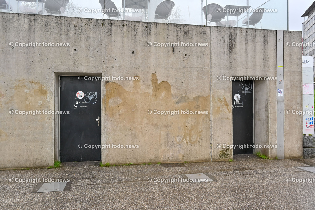 Öffentliche WC Anlagen Stadt Linz_ 14.04.2023-9 | 14.04.2023, Linz, AUT, Oeffentliche WC Anlagen Stadt Linz, im Bild Lentos Kunstmuseum