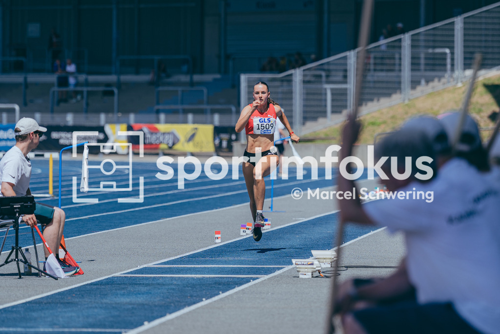 Deutsche Meisterschaften U20 / U16 2026 | Jenna Haudek, LG Brillux Münster, 1509, Dreisprung, Deutsche Meisterschaften der U20 &amp; U16 2026, Lohrheidestadion Bochum-Wattenscheid, 11.07.2026. Foto: Marcel Schwering / sportimfokus - Realisiert mit Pictrs.com
