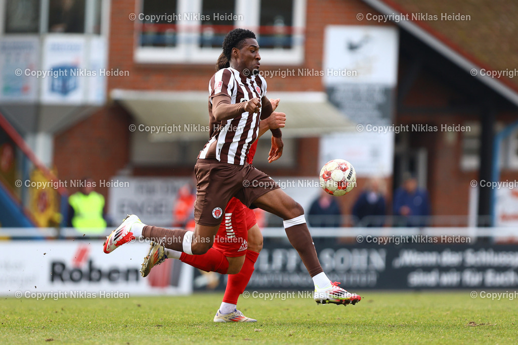 NH_FCEiintrachtNorderstedt_FCStPauliU23_RegionalligaNord_08032026 | #7 Romeo Aigbekaen (FC St. Pauli U23)Fußball I Herren I Regionalliga Nord I Saison 2025-2026 I 25. Spieltag I FC Eintracht Norderstedt - FC St. Pauli I 08.03.2026 I Edmund-Plambeck-Stadion