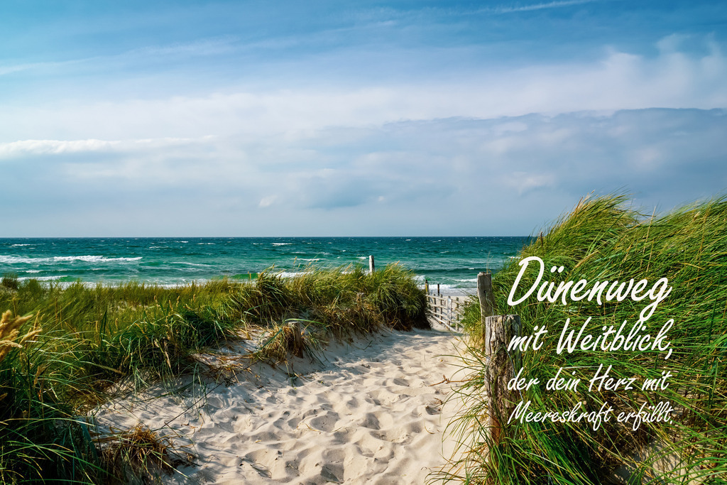 Meer Kalender 2026 - Ostseemotiv mit Text | Gestalten Sie Ihr Zuhause mit einzigartigen Bildern von Ostsee u. Nordsee – als Leinwandbild, Acryl, Alu-Dibond oder FineArt Hahnemühle, individuell anpassbar.