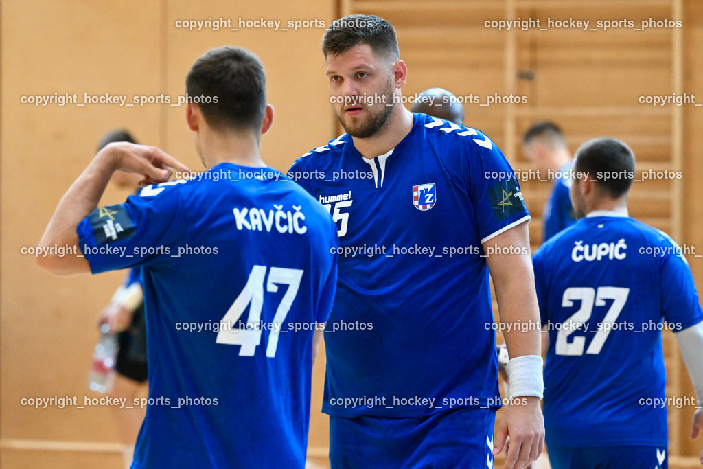 SC Ferlach vs. RK Zagreb 24.8.2023 | #47 Aleks Kavcic, #95 Matic Suholeznik