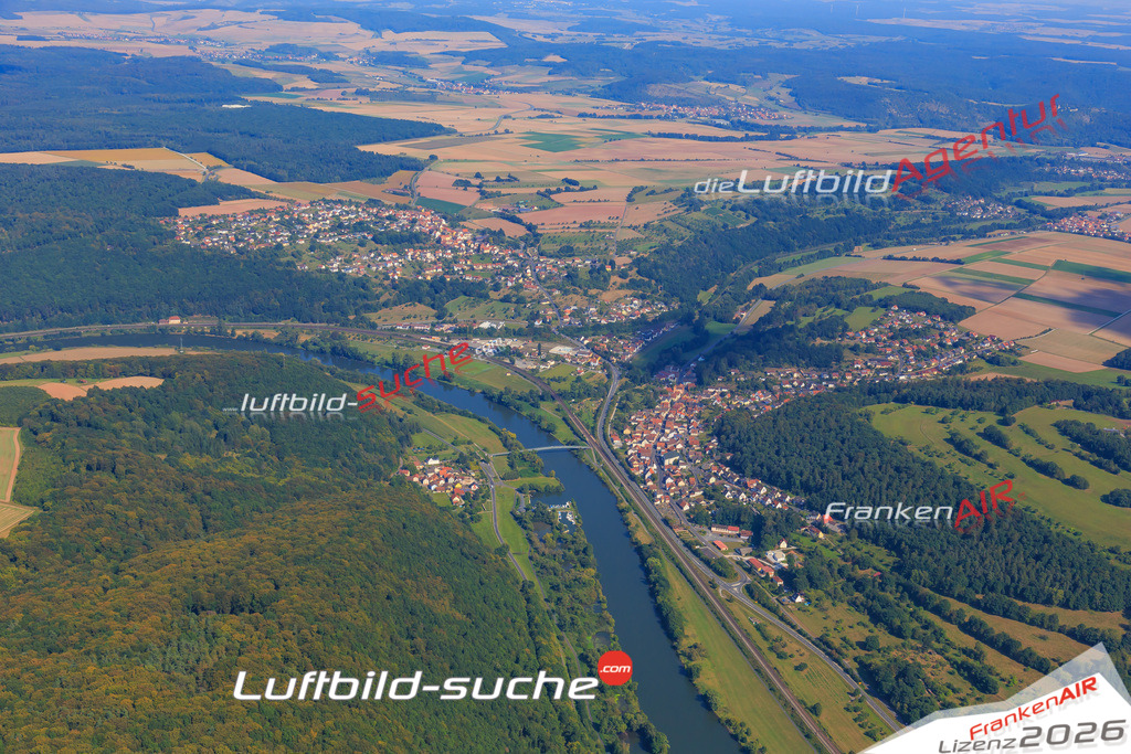 Luftbild von Wernfeld Gemuenden-am-main - Luftaufnahme wurde 2016 von https://frankenair.de mittels Flugzeug (keine Drohne) erstellt - die Geschenkidee
