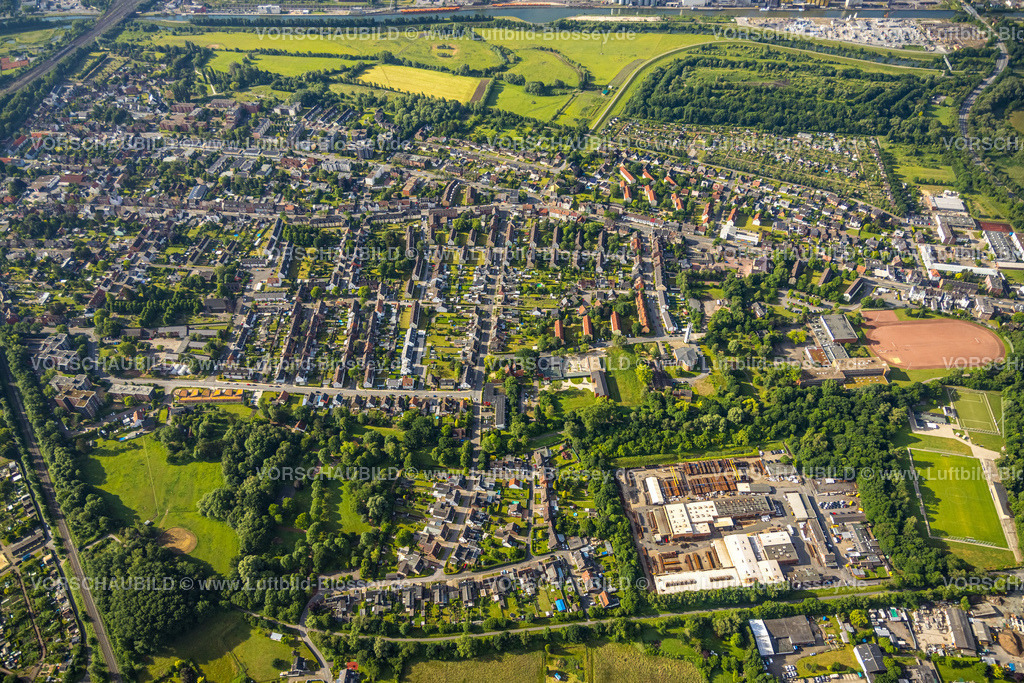 Hamm220601506 | Luftbild, Wohnsiedlung zwischen Großer Sandweg und Nordenstiftsweg, Nienbrügger Berg, Lippeaue, Kleingartenverein Nordenheide, Bockum-Hövel, Hamm, Ruhrgebiet, Nordrhein-Westfalen, Deutschland
