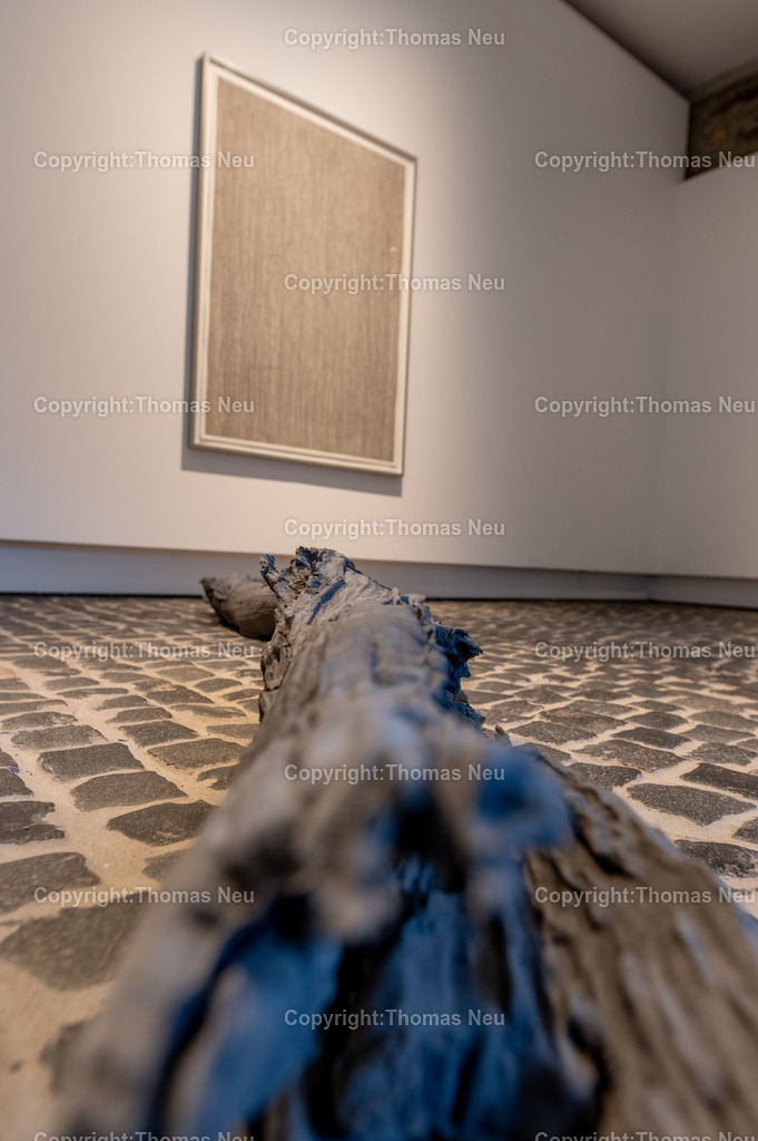 DSC_0576 | Jonas Wendelin zeigt großformatige Skulpturen und Rauminstallationen aus Ton und Lehm, basierend auf 3D‑Scans von organischen Materialien wie verrottenden Baumstämmen und archäologischen Gefäßen aus der Museums‑Sammlung. Diese Arbeiten thematisieren Material als Archiv und Informationsträger, Erosion und Zerstörung — sowohl formal als auch inhaltlich. Die Werke schaffen Spannungsfelder zwischen haptischer Realität und digitaler Wahrnehmung, und lassen Wahrnehmungskategorien wie natürlich oder künstlich verschwimmen. 
