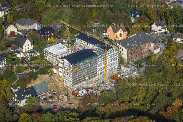 Wetter221017352 | Luftbild, Baustelle und Neubau Wohnungen, Burg-Domizil in der Hegestraße, Volmarstein, Wetter, Ruhrgebiet, Nordrhein-Westfalen, Deutschland