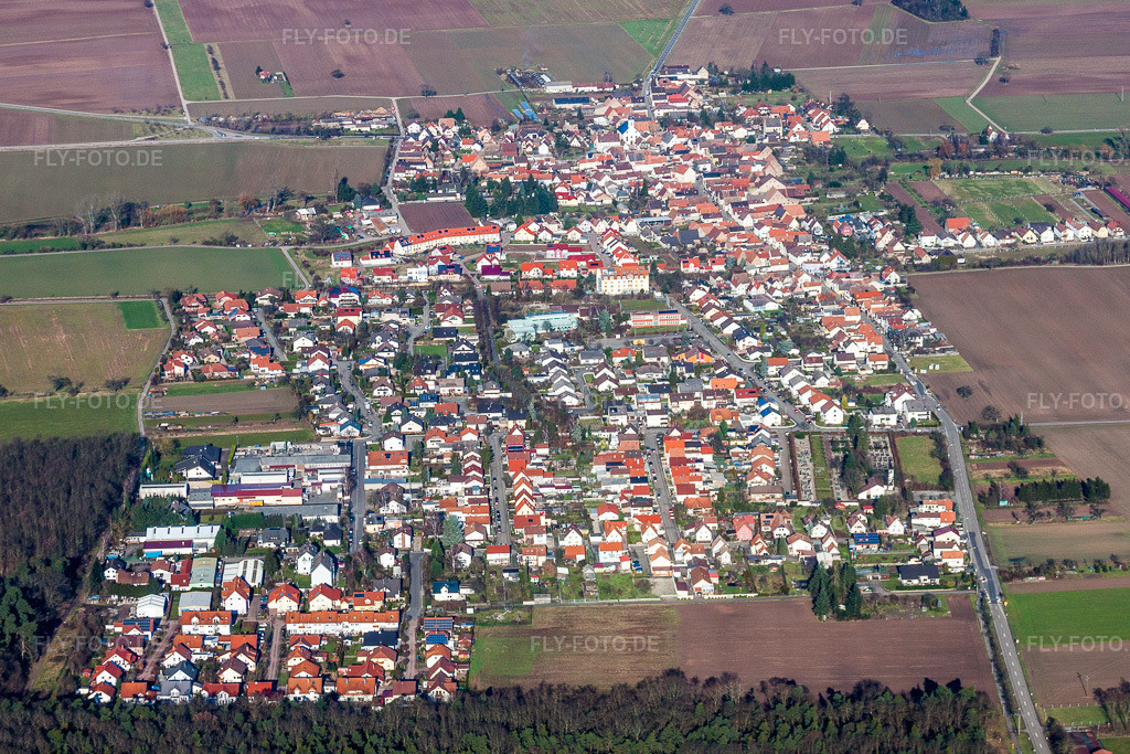 Luftbild: Dorf - Ansicht in Westheim im Bundesland Rheinland-Pfalz in Deutschland. Foto: IMG_36761.jpg vom 16.01.2011 durch Werner Riehm/FLY-FOTO.de