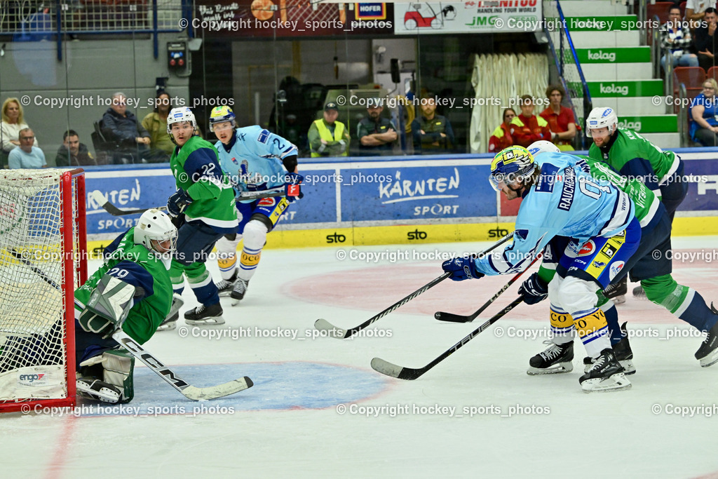 EC iDM Wärmepumpen VSV vs. KHL Sisak | #9 Alexander Rauchenwald EC VSV, Tor EC VSV, EC iDM Wärmepumpen VSV vs. KHL Sisak, EC iDM Wärmepumpen VSV vs. KHL Sisak am 02.09.2025 in Villach (Stadthalle Villach), Austria, (Photo by Bernd Stefan)