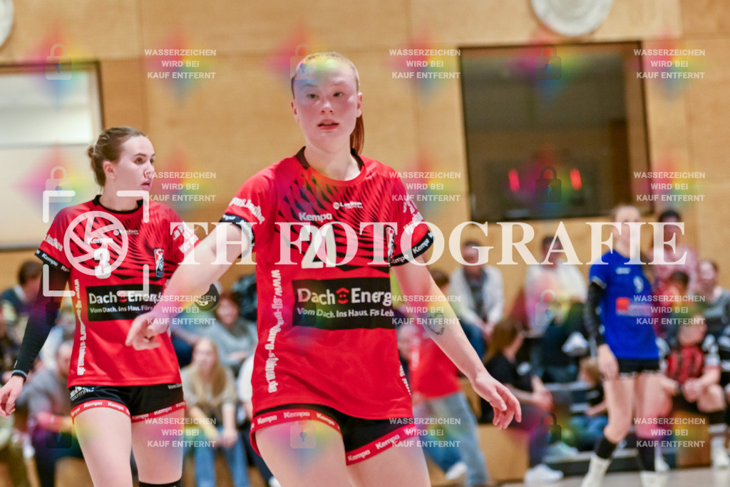 GER, SG Maulburg/Steinen - TuS Helmlingen, Frauen-Handball, Oberliga Suedbaden, 19. Spieltag, Saison 2024/2025, 23.03.2025 | Leonie Kiefer (SG Maulburg/Steinen, #03), Denise KahrschGER, SG Maulburg/Steinen - TuS Helmlingen, Frauen-Handball, Oberliga Suedbaden, 19. Spieltag, Saison 2024/2025, 23.03.2025Foto: TH Fotografie/Thomas Hess