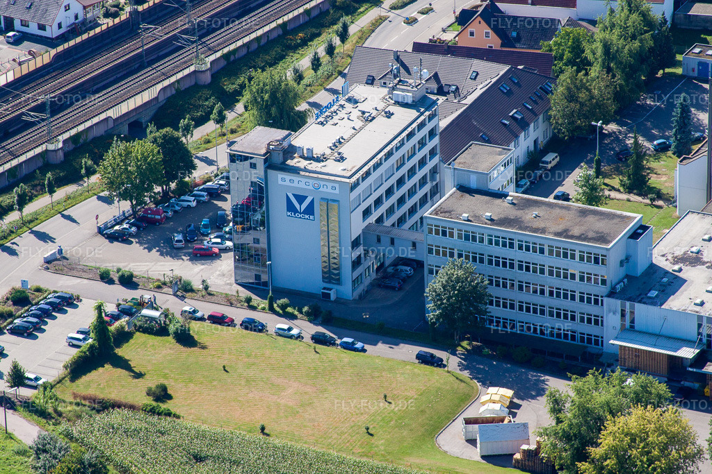 Luftbild: Urloffen, Klocke Pharma GmbH im Ortsteil Urloffen in Appenweier im Bundesland Baden-Württemberg in Deutschland. Foto: IMG_20671.jpg vom 31.08.2009 durch Werner Riehm/FLY-FOTO.de