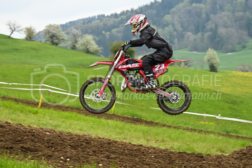 Motocross Schlatt bei Winterthur - 30. April 2023 | #23 Frick Yara aus Obfelden (CH) auf GASGAS in der Kategorie Swiss MX Women Cup am Motocross Schlatt bei Winterthur, 30. April 2023. 
Instagram: @mx_schlatt | @mc_wila | @sam_schweiz
Bild: Sportfotografie Markus Aeschimann | www.markus-aeschimann.ch - Realisiert mit Pictrs.com
