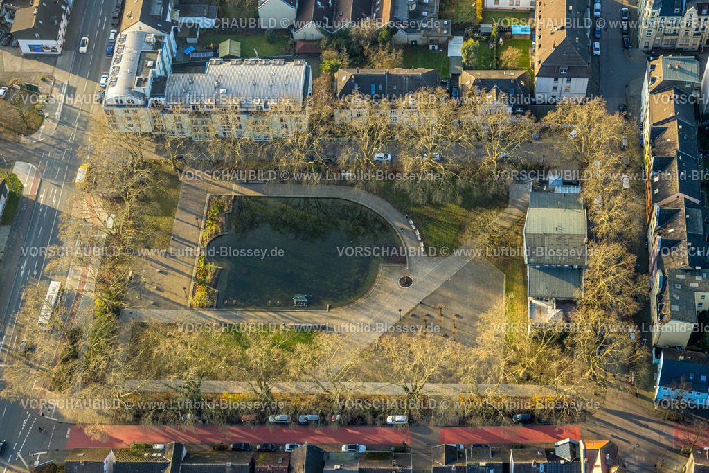 Hamm241200683 | Luftbild, Teich am Schillerplatz, Mitte, Hamm, Ruhrgebiet, Nordrhein-Westfalen, Deutschland