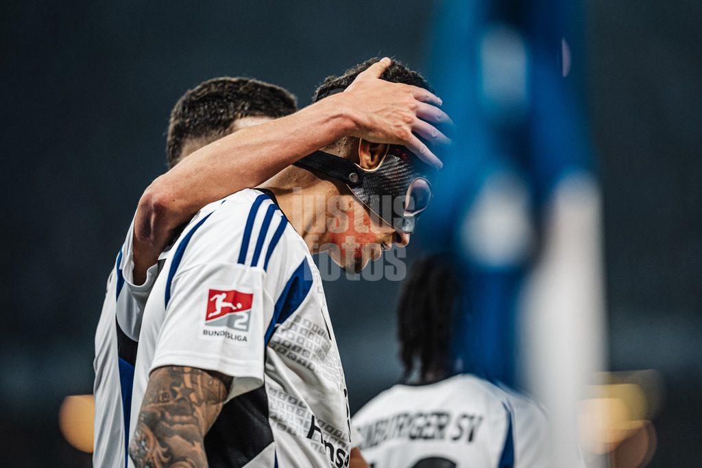 Fußball | Männer | Saison 2024/2025 | 2. Fußball-Bundesliga | 23. Spieltag | Hamburger SV vs. 1. FC Kaiserslautern | 21.02.2025 | Torschütze Davie Selke (#27, HSV)