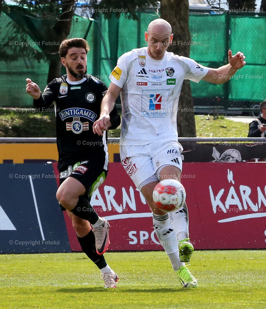 A_LUI_300325-11 | SPORT FUSSBALL ADMIRAL BUNDESLIAG RZ PELLETS WAC-SK STURM GRAZ  30.03.2025 IM BILD :NICOLAS WIMMER  (WAC) UND OTARI KITEIESHVILI (SKSTURM)´FOTO:FOTOLUI/MW