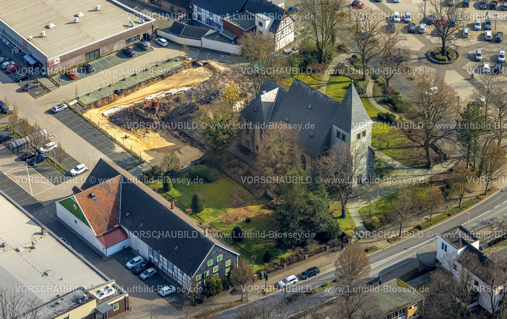 Hamm230215453 | Luftbild, Evang. St.-Victor-Kirche, Stadtbezirk Herringen, Hamm, Ruhrgebiet, Nordrhein-Westfalen, Deutschland