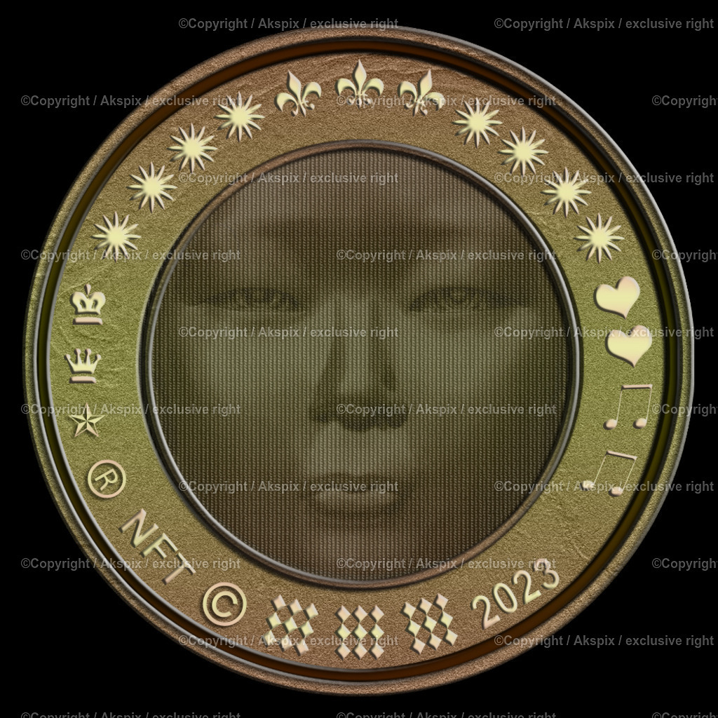 NFTs_Coin-Ostasiatin-Metal-2023 | Die Bildagentur Akspix ist eine Online-Bildagentur und bietet professionelles und kreatives Bildmaterial Royalty free und Rights Managed. Bildarchiv Akspix bietet eine große Auswahl an kreativen und klassischen Motiven.Frankfurt Fotograf, Fotoshooting