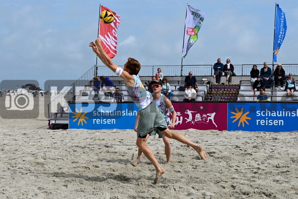 KBS Picture_Rock-The-Beach_Beachvollyball_069 | v.v. Wolf Peter (TuSA 06 Duesseldorf) , Wolf Georg (Eintracht Spontent) ,Rock the Beach - die Nationale Beach-Vollyball Serie mit Festival-Charakter auf der Sandbank Strand in Ording vom 04.07. - 06.07.2025 , Qualifikation zur Deutschen Meisterschaft , - Realisiert mit Pictrs.com