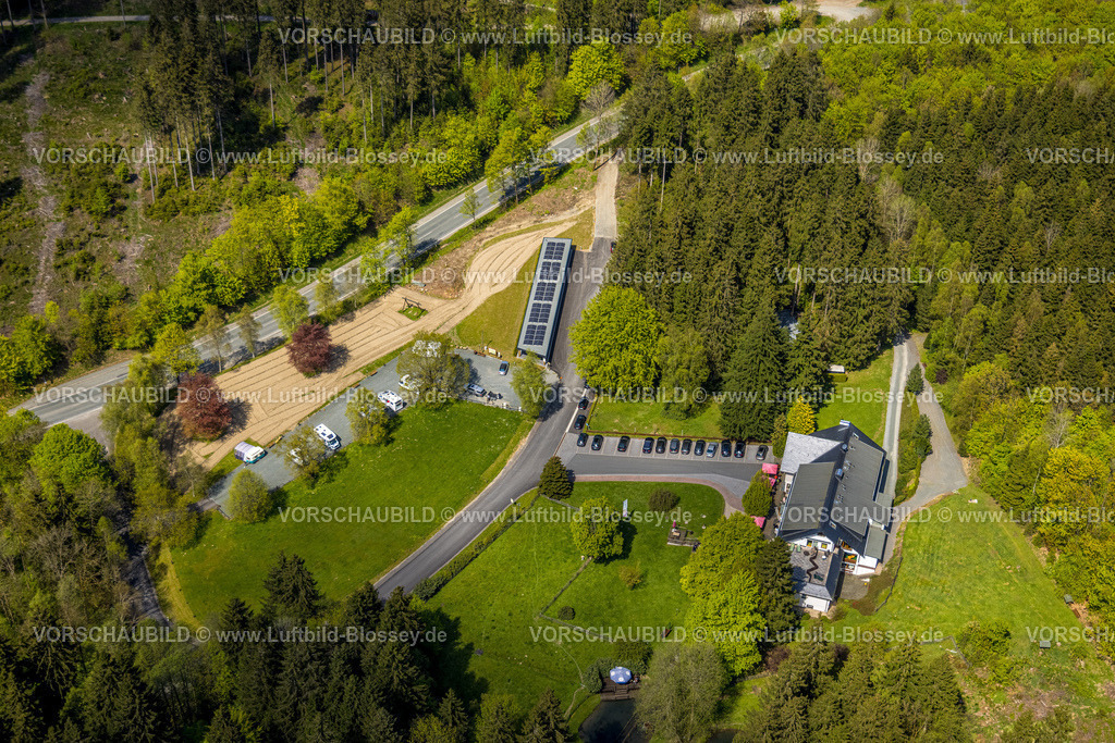 Schmallenberg230506151BadFredeburg | Luftbild, Hotel Kleins Wiese, an der Umgehungsstraße, Fredeburg, Schmallenberg, Sauerland, Nordrhein-Westfalen, Deutschland