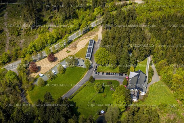Schmallenberg230506151BadFredeburg | Luftbild, Hotel Kleins Wiese, an der Umgehungsstraße, Fredeburg, Schmallenberg, Sauerland, Nordrhein-Westfalen, Deutschland