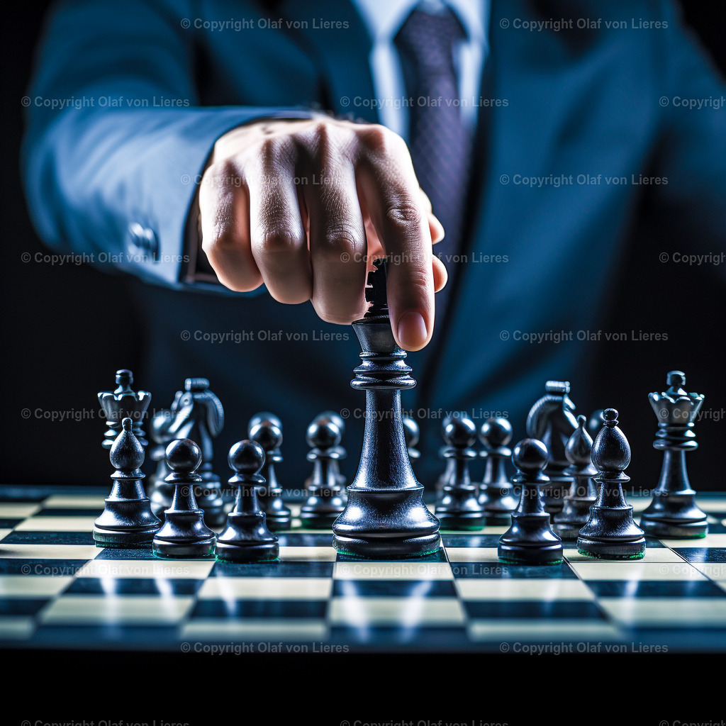 Schachfiguren auf Schachbrett | Schachspieler