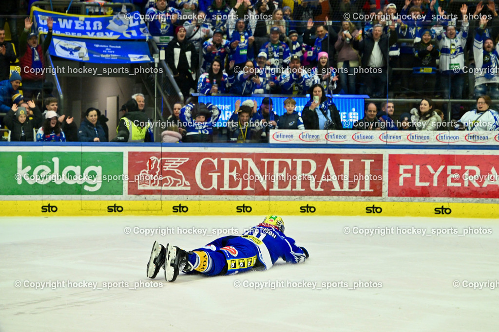 EC IDM Wärmepumpen VSV vs. Pioneers Vorarlberg | #91 Nick Hutchison EC VSV rutscht am Eis, EC IDM Wärmepumpen VSV vs. Pioneers Vorarlberg, EC IDM Wärmepumpen VSV vs. Pioneers Vorarlberg am 22.02.2026 in Villach (Stadthalle Villach), Austria, (Photo by Bernd Stefan)