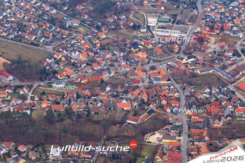 Das Luftbild der Stadt Effeltrich wurde 2018 vom Flugzeug heraus erstellt (keine Drohne) Aufnahmehöhe ca.400 Meter- hohe Auflösung für beste Druck-Qualität