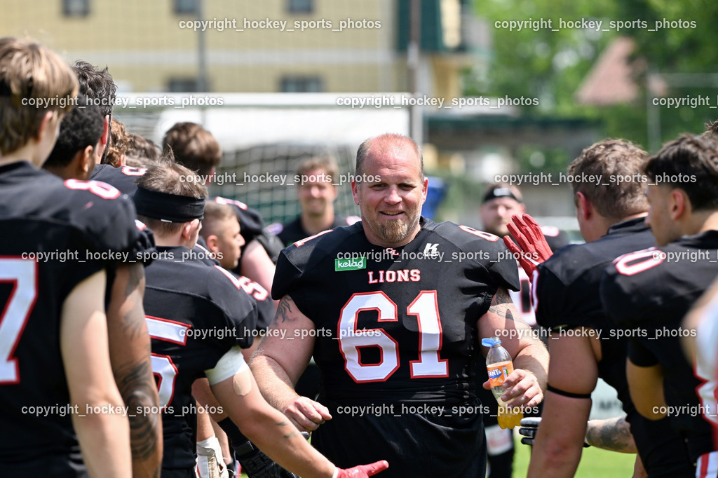 Carinthian Lions vs. Cineplexx Blue Devils | #61 Paduretu Andreas Carinthian Lion, Carinthian Lions vs. Cineplexx Blue Devils, Carinthian Lions vs. Cineplexx Blue Devils am 09.06.2025 in Klagenfurt (ASV Sportplatz), Austria, (Photo by Bernd Stefan)