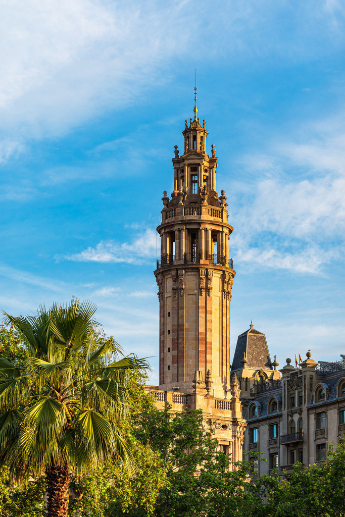 Historische Gebäude in der Stadt Barcelona, Spanien | Historische Gebäude in der Stadt Barcelona, Spanien.              