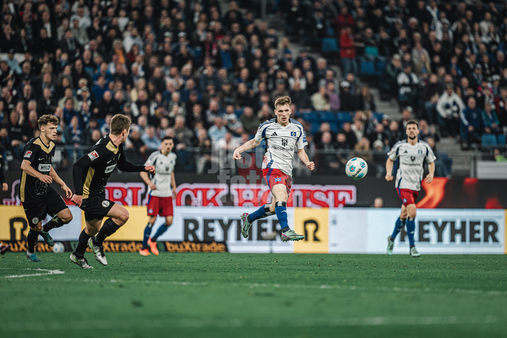 Fußball | Männer | Saison 2024/2025 | 2. Fußball-Bundesliga | 27. Spieltag | Hamburger SV vs. SV 07 Elversberg | 28.03.2025 | Emir Sahiti (#29, HSV)