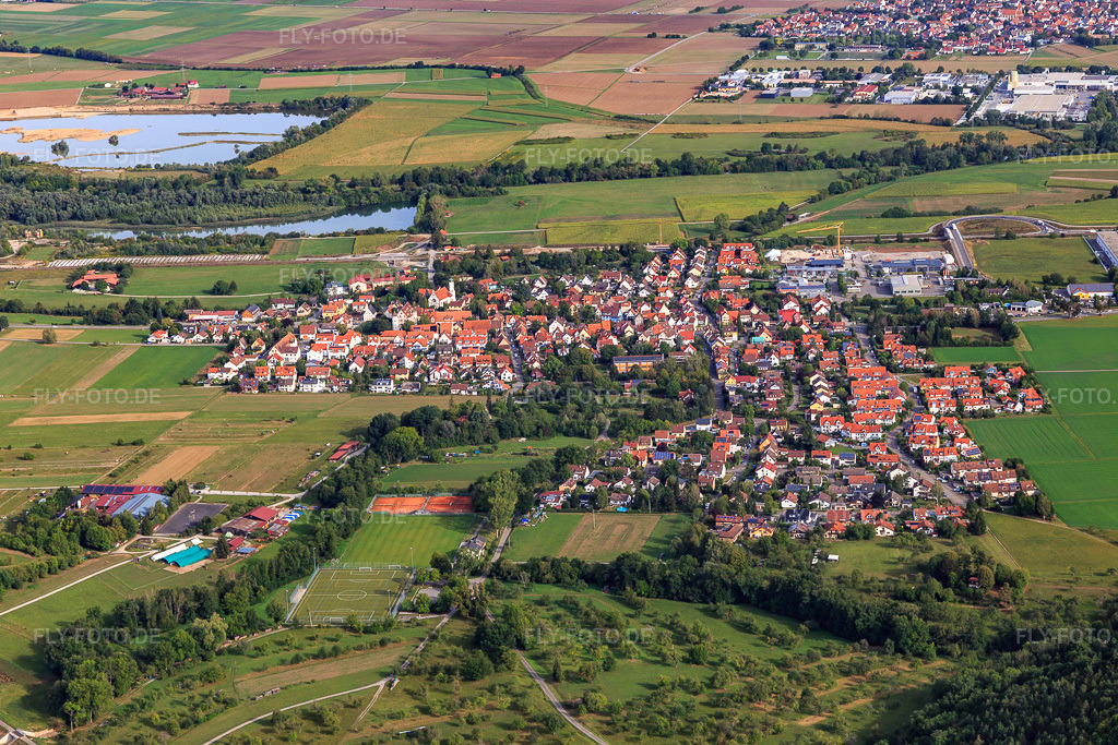 Luftbild: Ortsansicht von Süden im Ortsteil Bühl in Tübingen im Bundesland Baden-Württemberg in Deutschland. Foto: IMG_008688.jpg vom 27.08.2020 durch Werner Riehm/FLY-FOTO.de