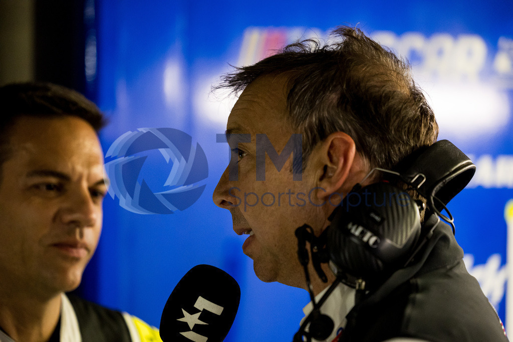 Trainproduction-20230611-0040 | LE MANS,FRANCE,11.Jun.23 - MOTORSPORTS - WEC, FIA World Endurance Championships, 24 Hours of Le Mans, Circuit de la Sarthe, race. Image shows the Teamchef of Jimmie Johnson (USA), Mike Rockenfeller (GER) and Jenson Button (GBR/ Hendrick Motorsports).  Photo: Trainproduction / Matthias Trinkl