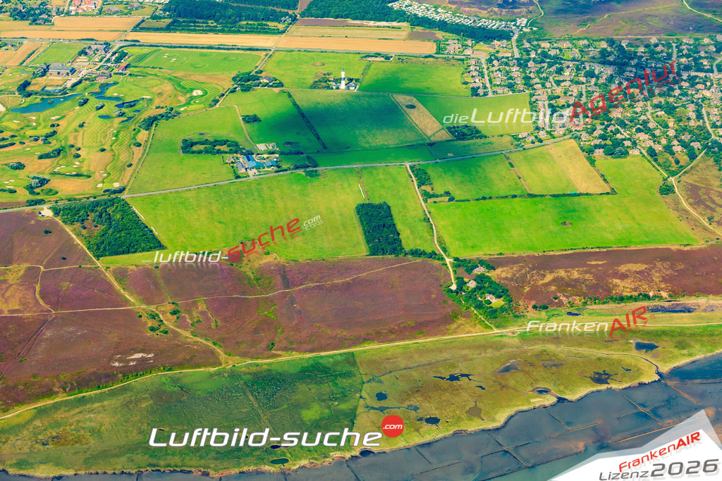 Schöne Luftaufnahme als Geschenk in Leuchtturm Langer Christian Kampen - Die Luftbildaufnahme wurde 2025 vom UL-Flugzeug heraus erstellt ( keine Drohne ) - Hochauflösende Luftaufnahme -Nicht vergleichbar mit Google Maps oder Satelittenbilder- Die Geschenkidee !Mit Lizenz und Bildrechte bestellbar