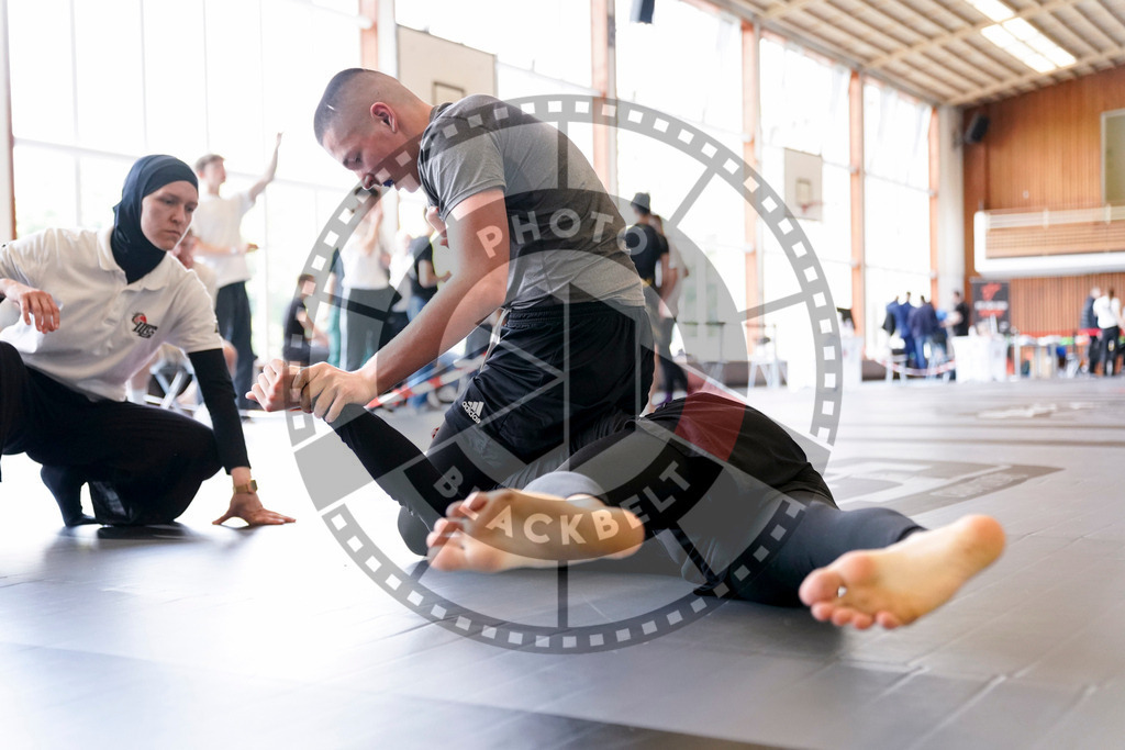 20240608PBB03521 | Fighters compete during the ILLCS VII summer edition luta livre competition in Hannover, Germany, on June 8, 2024.