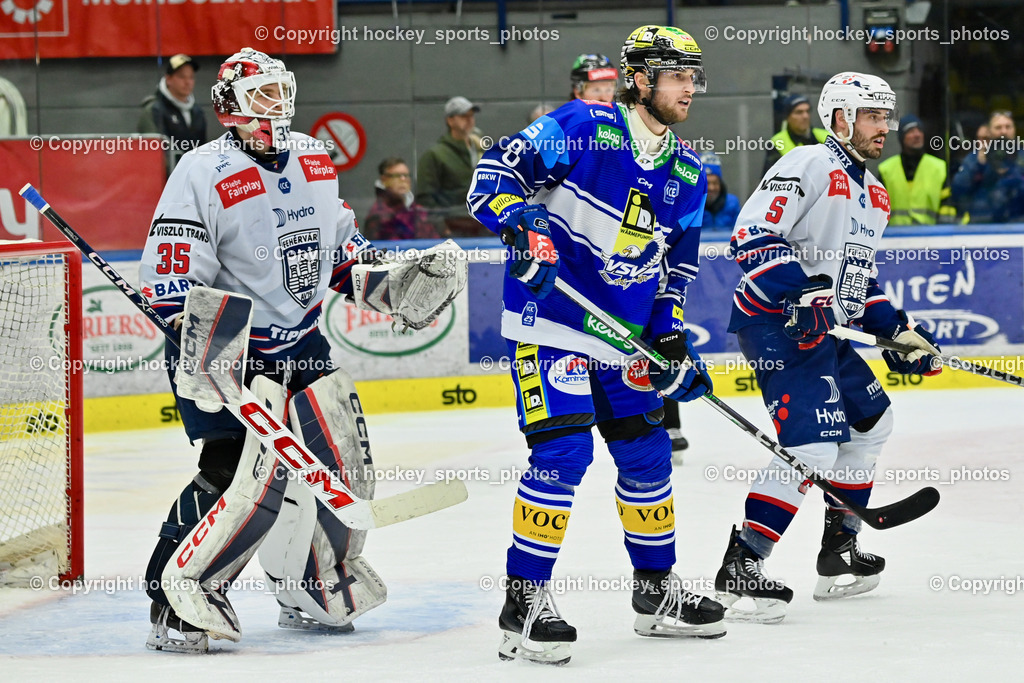 EC IDM WÄRMEPUMPEN VSV vs. HYDRO FEHERVAR AV 19 | #35 Horvath Dominik HYDRO FEHERVAR, #8 Rebernig Maximilian EC VSV, EC IDM WÄRMEPUMPEN VSV vs. HYDRO FEHERVAR AV 19, EC IDM WÄRMEPUMPEN VSV vs. HYDRO FEHERVAR AV 19 am 20.11.2024 in Villach (Stadthalle Villach), Austria, (Photo by Bernd Stefan)
