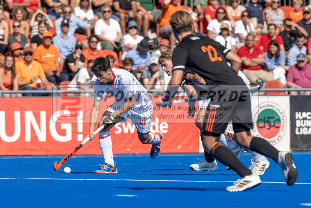 SFE_20230716_0076 | EuroHockey EM U18 Boys 3th 4th Netherlands vs Spain am 16.07.2023 in Krefeld (Gerd-Wellen-Hockeyanlage), Photo: Stephan Fehrmann 2023 (Sports-Gallery)