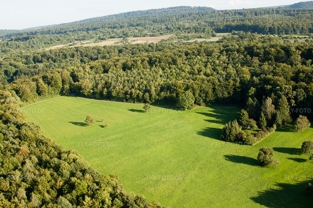 Luftbild: Naturschutzgebiet Kettelbachtal im Ortsteil Obernhausen in Birkenfeld im Bundesland Baden-Württemberg in Deutschland. Foto: IMG_32558.jpg vom 21.08.2010 durch Werner Riehm/FLY-FOTO.de